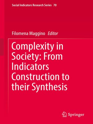 cover image of Complexity in Society